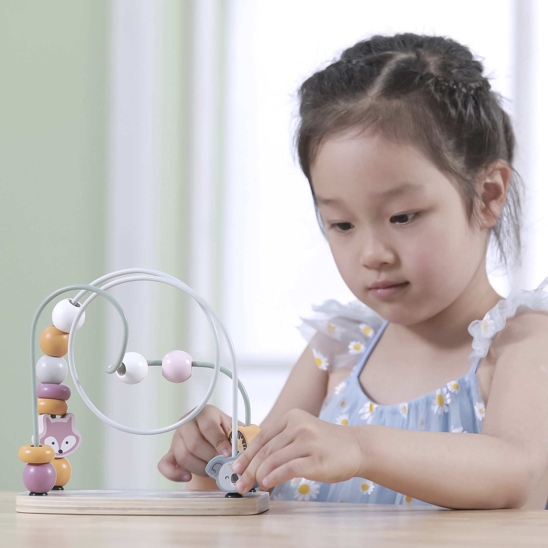 Wooden Wire Beads Toy: Viga