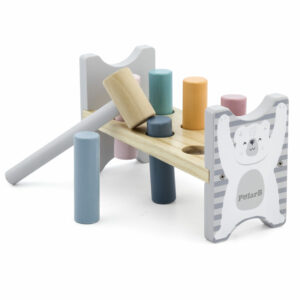 Wooden Pound-a-Peg toy- PolarB- Viga