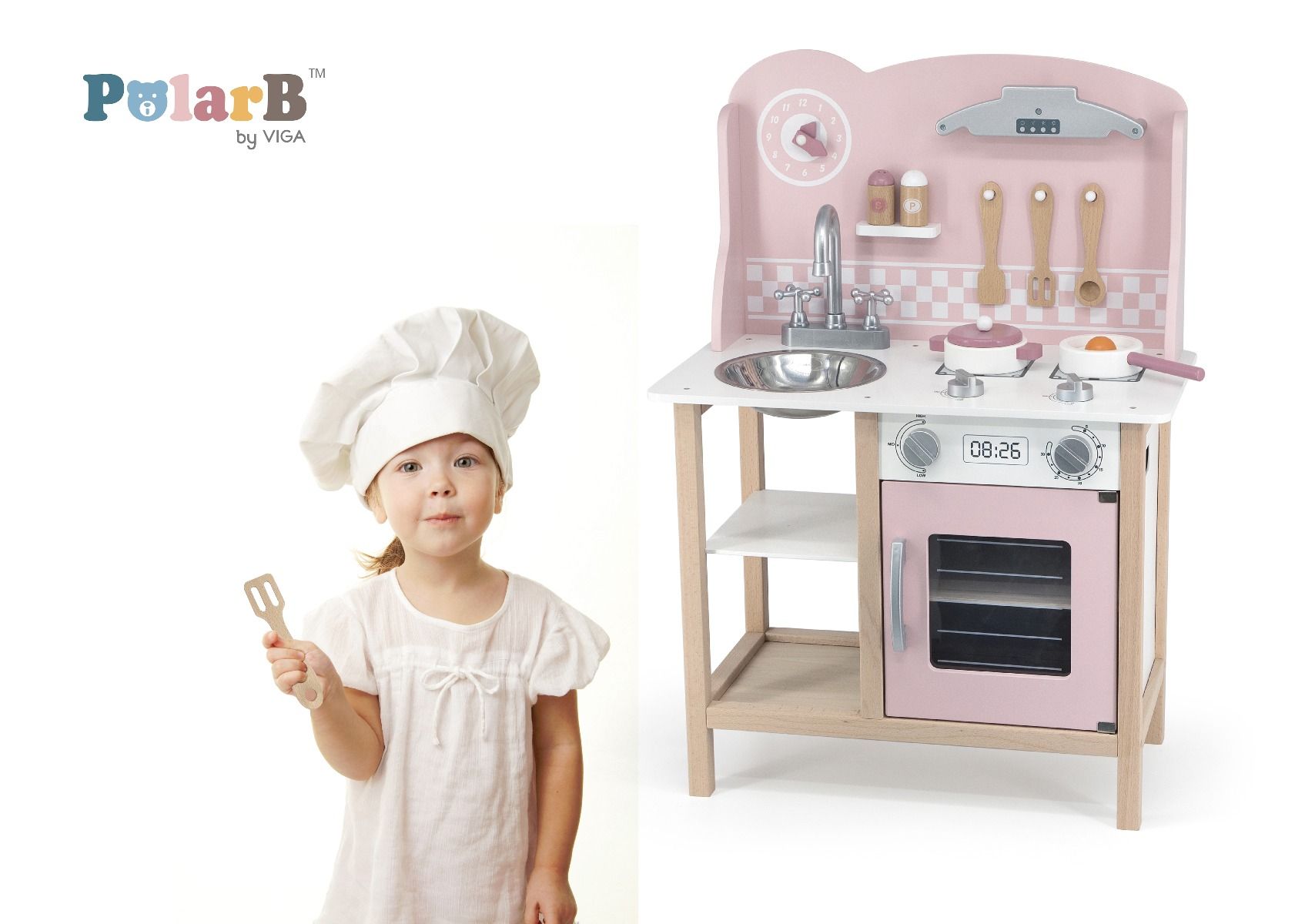 Pink Kitchen with Accessories
