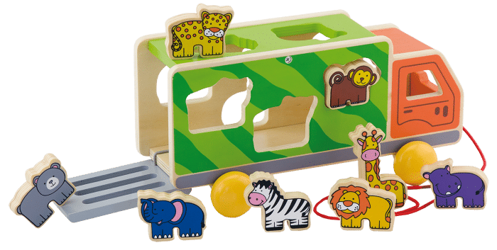 Pull Along Animal Truck- Viga