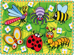 Chunky Wooden Puzzle- Insects- Viga