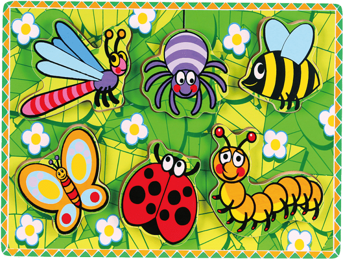 Chunky Wooden Puzzle- Insects- Viga