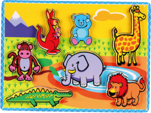 Chunky Wooden Puzzle- Wild Animals- Viga