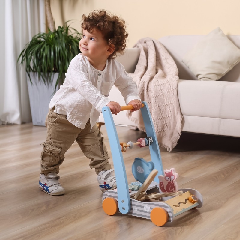 Wooden Animal friends baby walker- PolarB- Viga