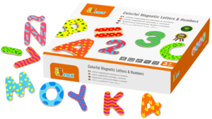 Colourful Magnetic Letters & Numbers (77 pcs)- Viga