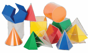 Geometric Solids with Nets 20 piece – 10cm