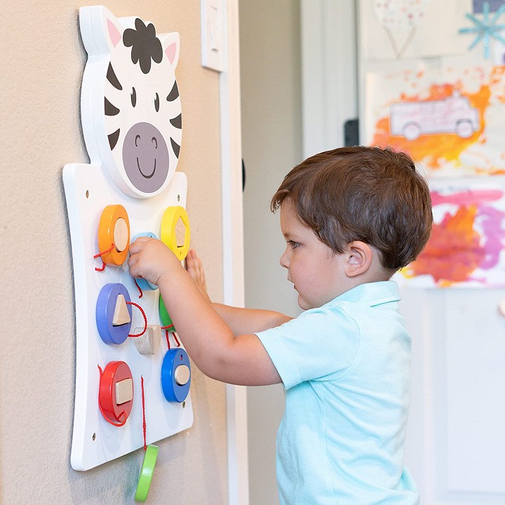 Viga – Wall Toy – Zebra – Shapes1