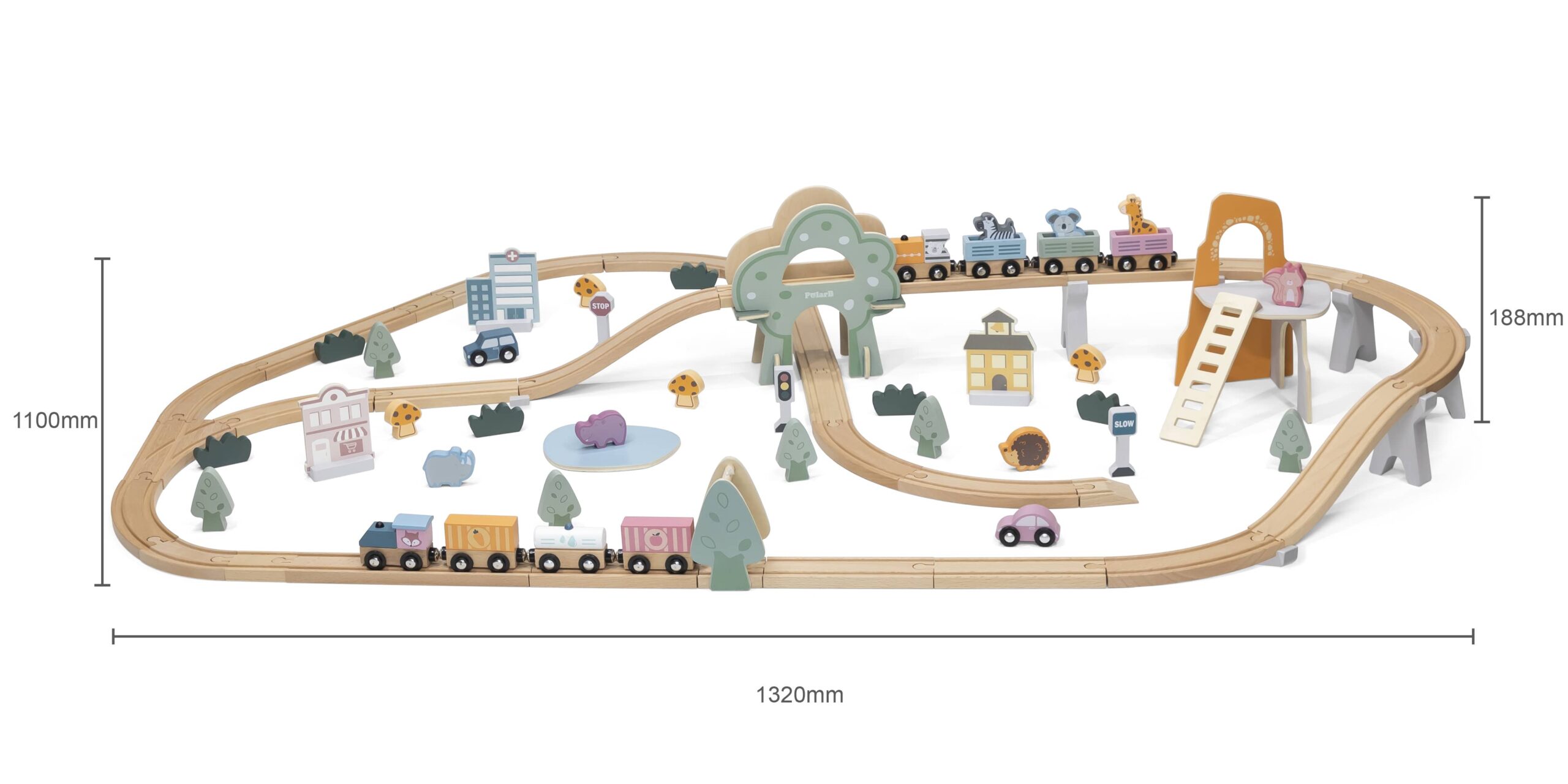 Train Set 90 pcs- PolarB - Image 2