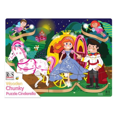 Wooden Chunky Puzzle- Cinderella - 11pc - Image 2