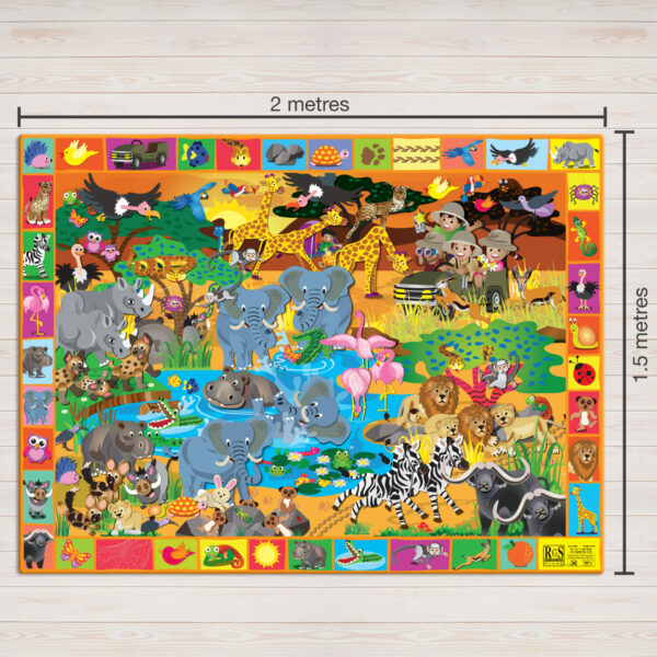 Play Mat – Kruger Park Activity – 1.5 x 2m - Image 2
