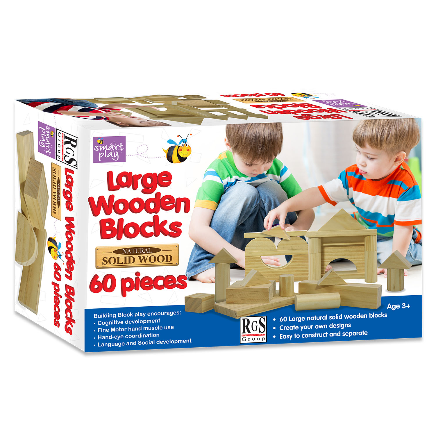 Wooden Blocks 60 pcs - Image 3