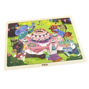 Wooden Puzzle Birthday Party 24pc